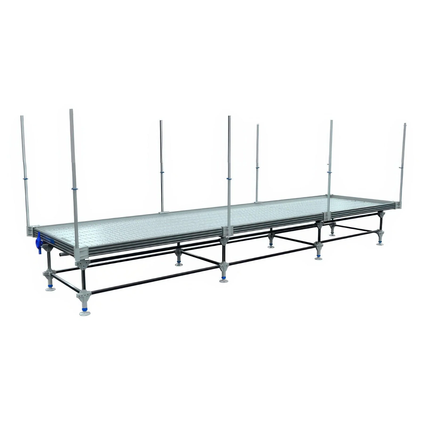 Wachsen Professional Rolling Bench System: 4 Foot Width x 26.5-32.5 Foot System Length, Vertical Trellis Only