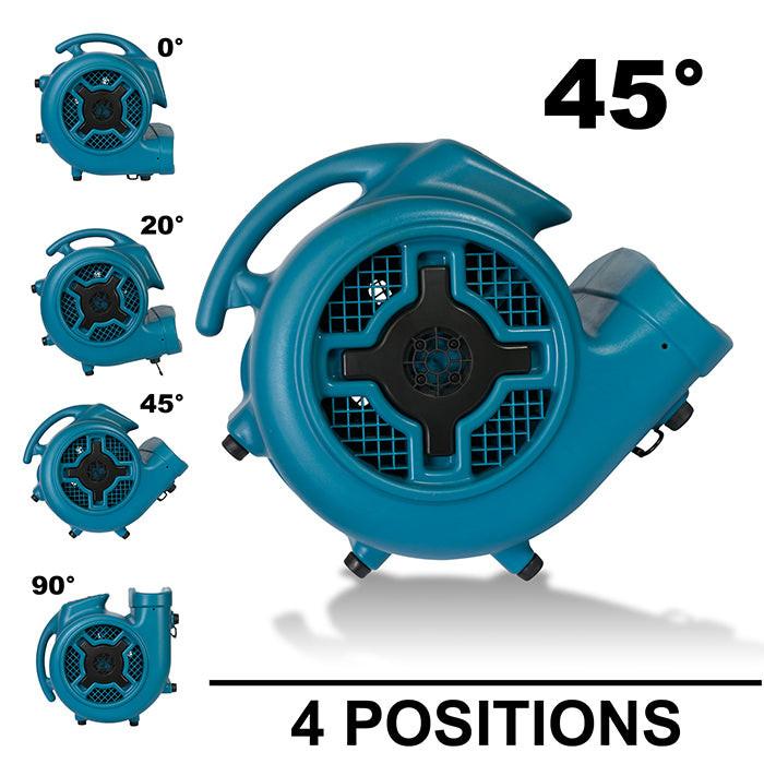 XPOWER 800-Series P-800 Air Mover, 3/4 HP, 3200 CFM - Image 7