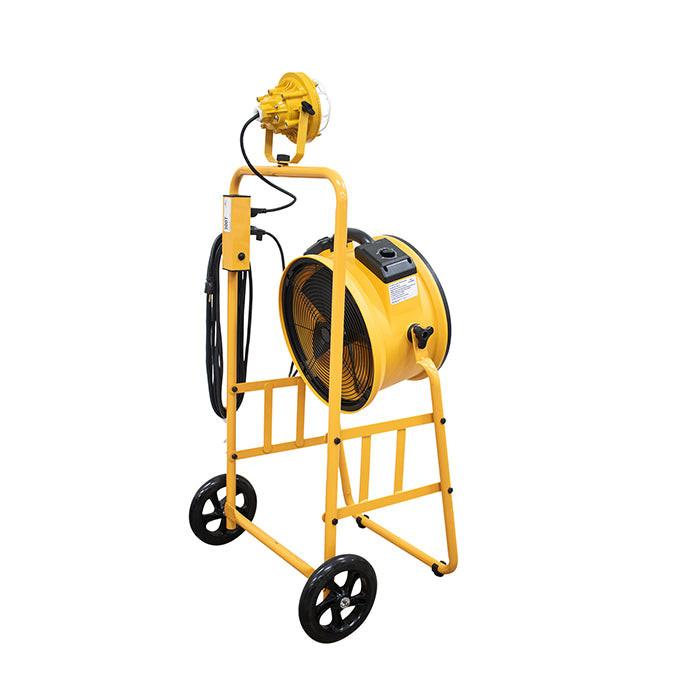 XPOWER FA-300K6 Mobile Cooling Fan & Light Kit, 2100 CFM, Yellow - Image 3