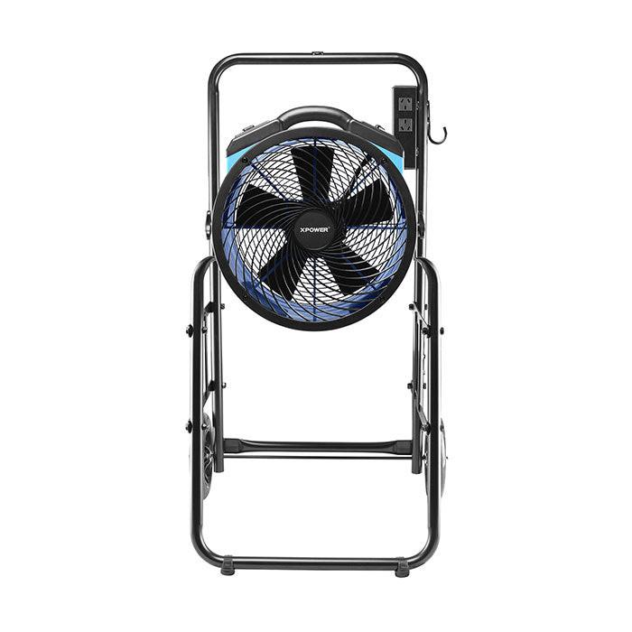 XPOWER FA-300K6 Mobile Warehouse Cooling Fan & Light Kit, 2100 CFM, Blue - Image 2