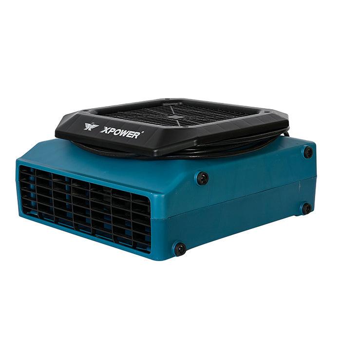 XPOWER PL-700A Professional Low Profile Air Mover, 1/3 HP, 1050 CFM, Blue - Image 3