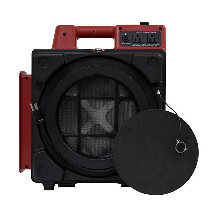 XPOWER X-2480A Professional 3-Stage HEPA Mini Air Scrubber, 1/2 HP, 550 CFM - Image 14