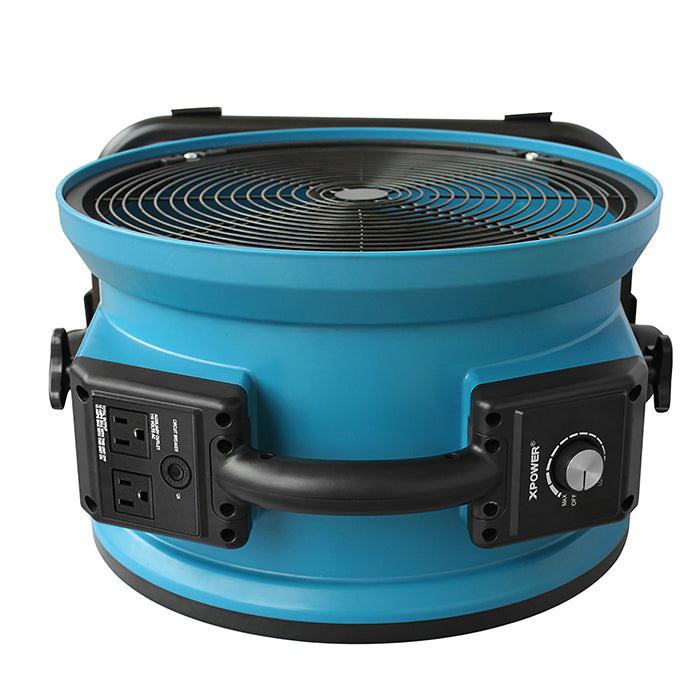 XPOWER X-39AR Professional Axial Fan, 1/4 HP, 2100 CFM, Blue - Image 10