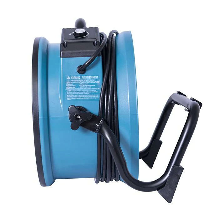 XPOWER X-39AR Professional Axial Fan, 1/4 HP, 2100 CFM, Blue - Image 8