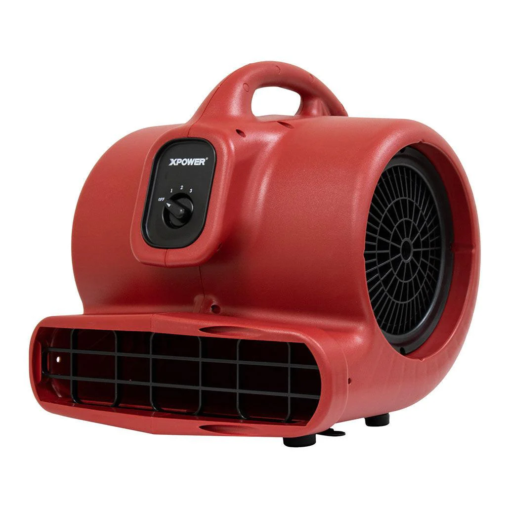 XPOWER X-600A Air Mover, 1/3 HP, 2400 CFM, Red - Image 7